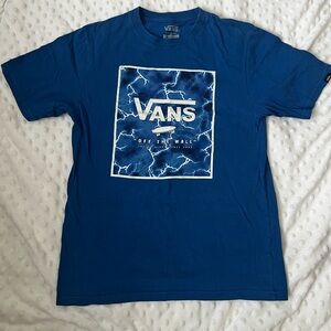 Boys Vans Electric Blue Graphic Tee